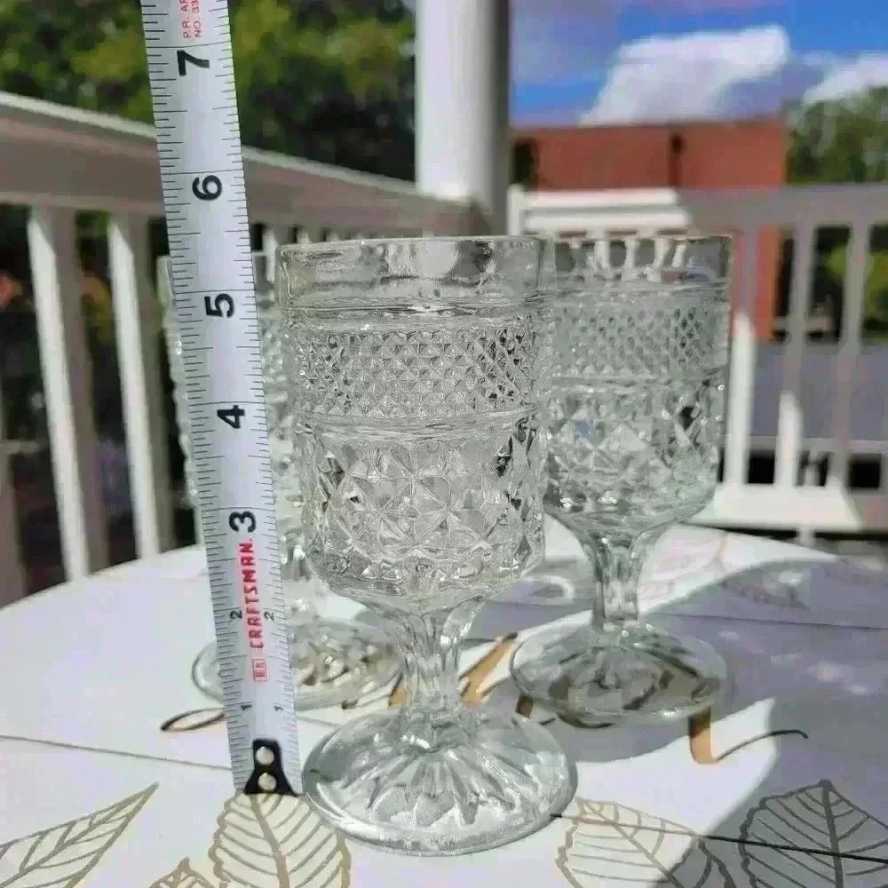 Vintage Set of 3 Wexford Anchor Pressed Glass from 1967 to 1998 Like New - Picture 14 of 16